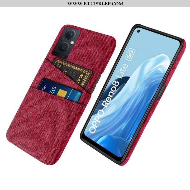 Etui do Oppo Reno 8 Lite Tkanina Na Karty